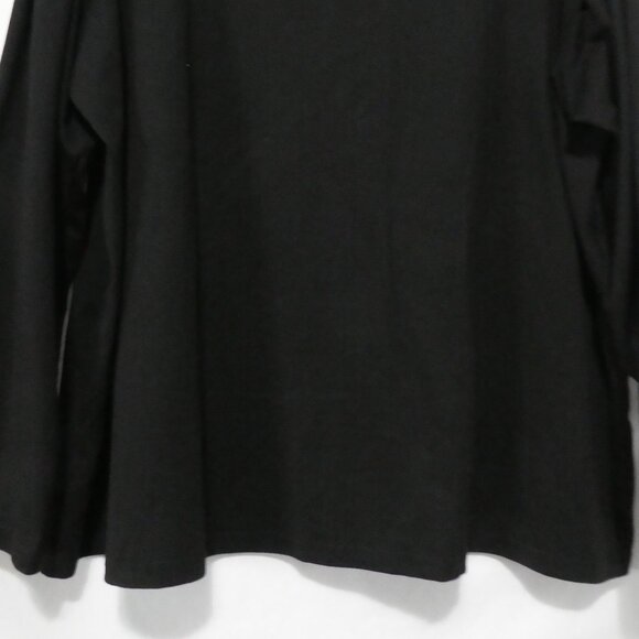 SHEIN - Curve | 2XL | Black V-Neck Top | Cut-Out and Embellished Bead Sleeves - Picture 7 of 14